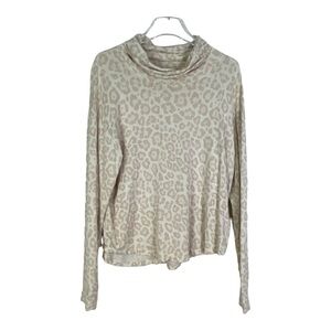 Splendid Leopard Cowl Neck